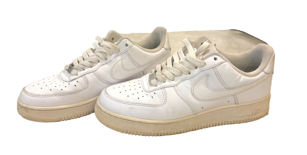 Nike Air Force 1 Low '07 Triple White Sneakers Men's Size 8.5